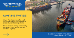 Marine Fares graphic for Wayte Travel