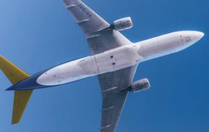 Underside of plane